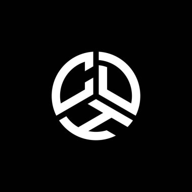 Beyaz arkaplanda CDH harf logosu tasarımı. CDH yaratıcı harflerin baş harfleri logo kavramı. CDH harf tasarımı.