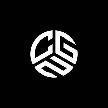 Beyaz arka planda CGN harf logosu tasarımı. CGN yaratıcı harflerin baş harfleri logo kavramı. CGN harf tasarımı.