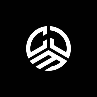 Beyaz arka planda CJM harf logosu tasarımı. CJM yaratıcı harflerin baş harfleri logo kavramı. CJM harf tasarımı.