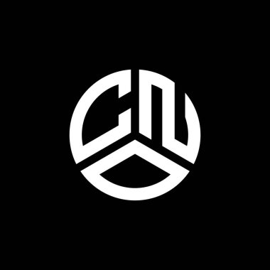 Beyaz arka planda CNO harf logosu tasarımı. CNO yaratıcı harflerin baş harfleri logo kavramı. CNO harf tasarımı.