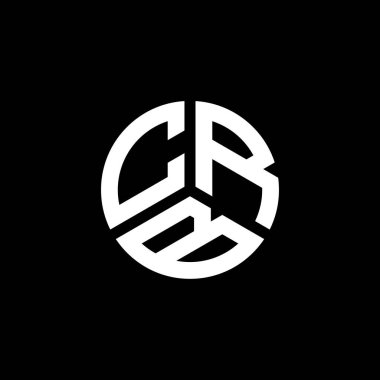 Beyaz arka planda CRB harfi logo tasarımı. CRB yaratıcı harflerin baş harfleri logo kavramı. CRB harf tasarımı.