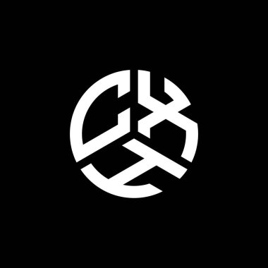Beyaz arkaplanda CXH harf logosu tasarımı. CXH yaratıcı harflerin baş harfleri logo kavramı. CXH harf tasarımı.