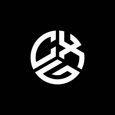 Beyaz arkaplanda CXG harf logosu tasarımı. CXG yaratıcı harflerin baş harfleri logo kavramı. CXG harf tasarımı.