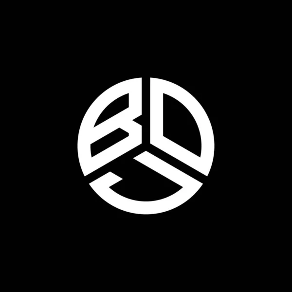 Boj Lettre Logo Design Sur Fond Blanc Boj Initiales Créatives — Image vectorielle