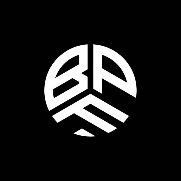 Дизайн Логотипа Бпф Белом Фоне Креативные Инициалы Бпф Буквенно Обозначают — стоковый вектор
