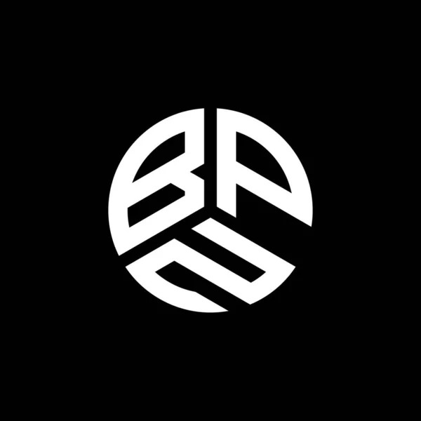 白を基調としたBpnレターロゴデザイン Bpnクリエイティブイニシャルレターロゴコンセプト Bpnレターデザイン — ストックベクタ