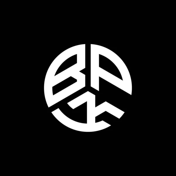 Bpk Письмо Дизайн Логотипа Белом Фоне Концепция Логотипа Инициалами Bpk — стоковый вектор