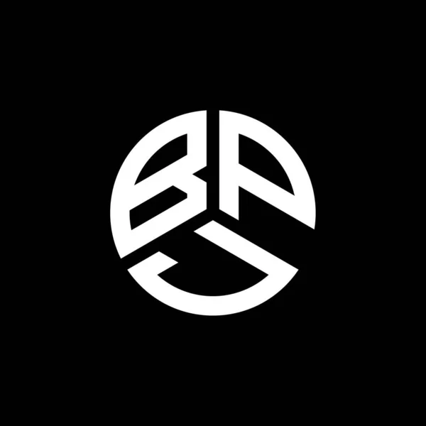 Bpj Письмо Дизайн Логотипа Белом Фоне Концепция Логотипа Инициалами Bpj — стоковый вектор