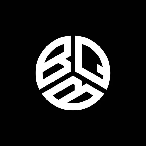 Diseño Del Logotipo Letra Bqb Sobre Fondo Blanco Bqb Iniciales — Vector de stock