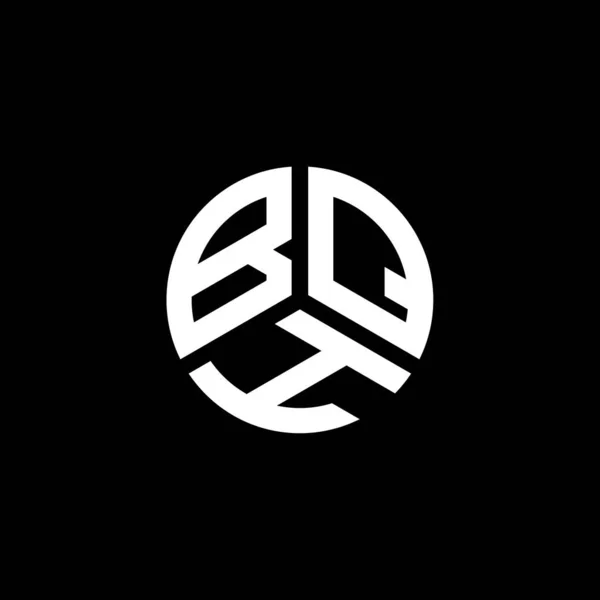 Дизайн Логотипа Bqh Белом Фоне Концепция Логотипа Инициалами Bqh Дизайн — стоковый вектор