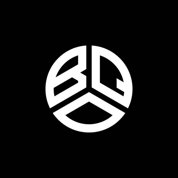 Projekt Logo Litery Bqo Białym Tle Bqo Twórcze Inicjały Koncepcja — Wektor stockowy