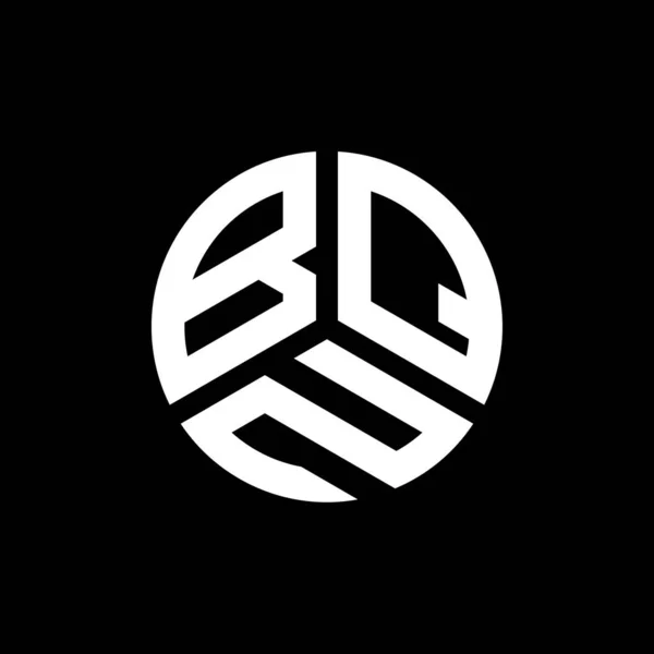 Diseño Del Logotipo Letra Bqn Sobre Fondo Blanco Bqn Iniciales — Vector de stock