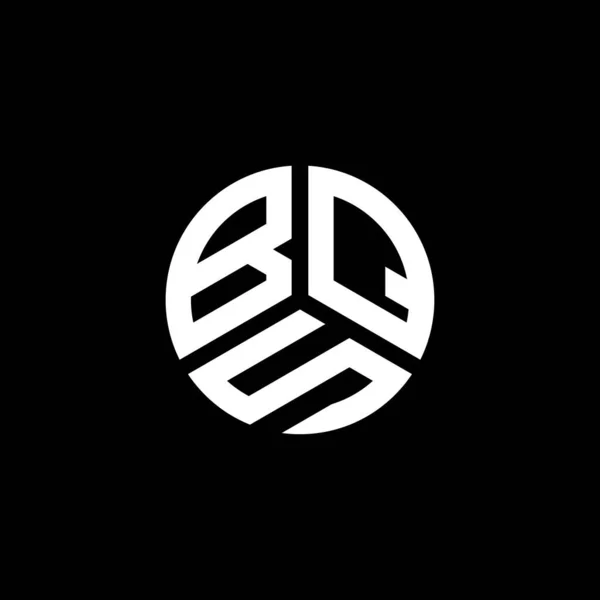 Design Logotipo Letra Bqs Fundo Branco Bqs Iniciais Criativas Conceito — Vetor de Stock