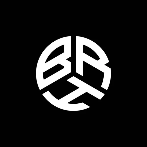 Brh Logo Ontwerp Witte Achtergrond Brh Creatieve Initialen Letter Logo — Stockvector