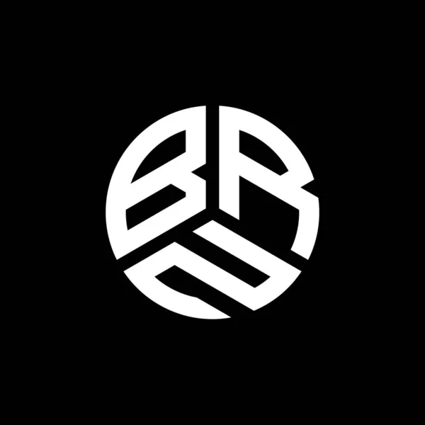 Projekt Logo Litery Brn Białym Tle Kreatywne Inicjały Brn Koncepcja — Wektor stockowy