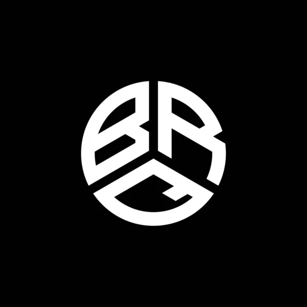 白い背景にBrqの手紙のロゴデザイン Brqクリエイティブイニシャルレターロゴコンセプト Brqレターデザイン — ストックベクタ