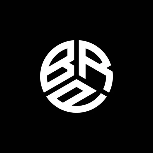 Brp Lettre Logo Design Sur Fond Blanc Brp Initiales Créatives — Image vectorielle