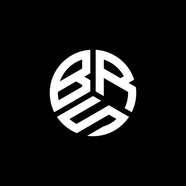 Brs Буква Дизайн Логотипа Белом Фоне Brs Креативные Инициалы Буквенная — стоковый вектор