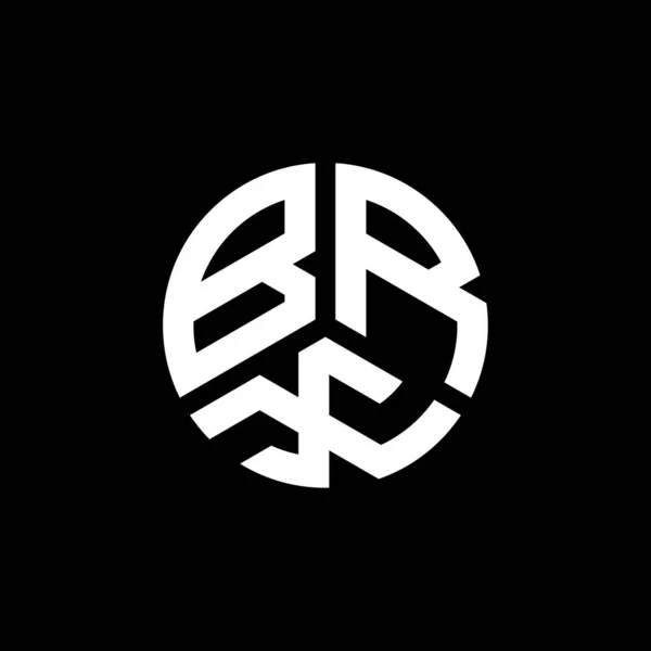 Diseño Del Logotipo Letra Brx Sobre Fondo Blanco Brx Iniciales — Archivo Imágenes Vectoriales