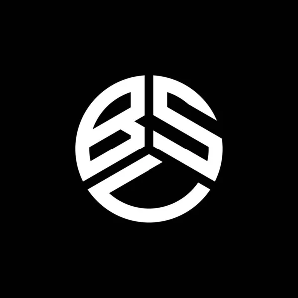 Bsu Brev Logotyp Design Vit Bakgrund Bsu Kreativa Initialer Brev — Stock vektor