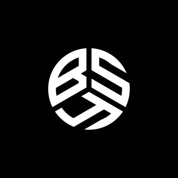 Diseño Del Logotipo Letra Bsy Sobre Fondo Blanco Bsy Iniciales — Archivo Imágenes Vectoriales