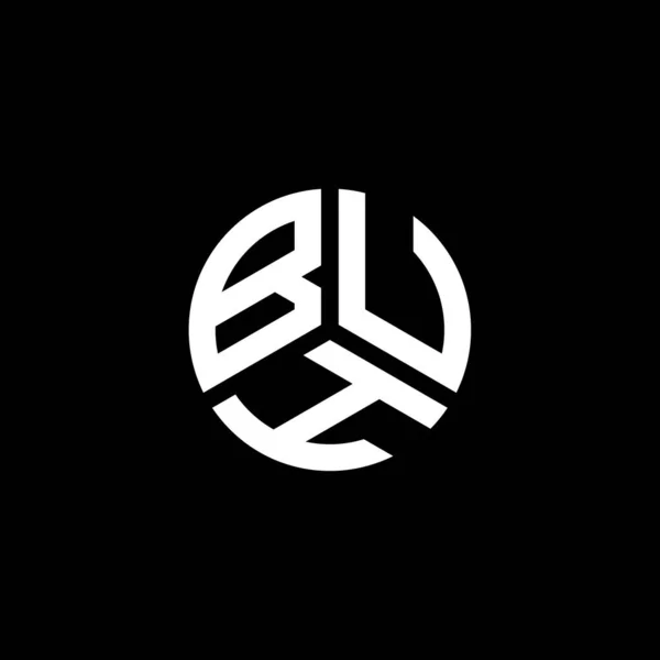 白い背景にBuhの手紙のロゴデザイン Buhクリエイティブイニシャルレターロゴコンセプト Buh手紙デザイン — ストックベクタ