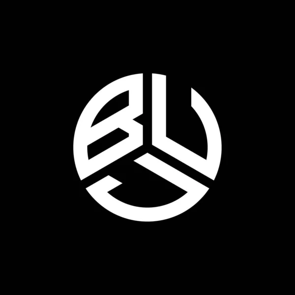 Diseño Del Logotipo Letra Buj Sobre Fondo Blanco Buj Iniciales — Archivo Imágenes Vectoriales