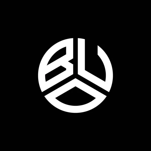 Buo Letter Logo Design White Background Buo Creative Initials Letter — Stock Vector