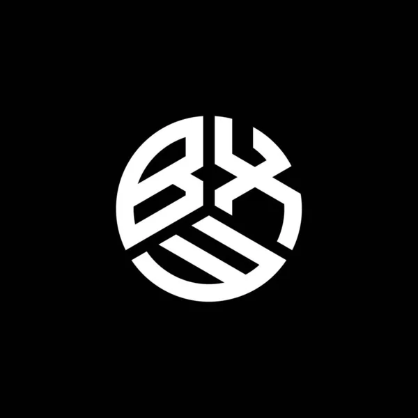 白を背景にBxw文字のロゴデザイン Bxwクリエイティブイニシャルレターロゴコンセプト Bxw文字デザイン — ストックベクタ