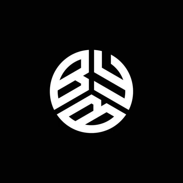 Byb Logo Ontwerp Witte Achtergrond Byb Creatieve Initialen Letter Logo — Stockvector