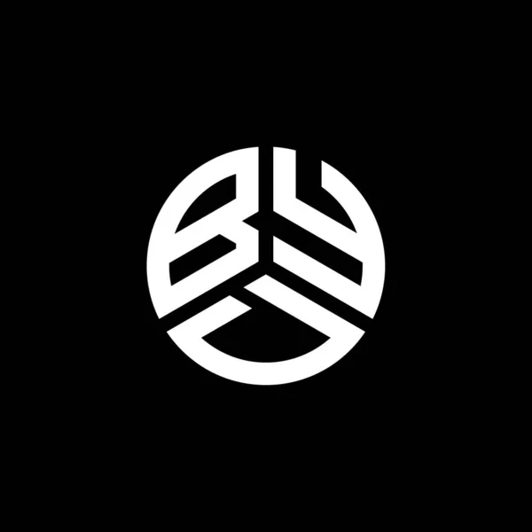 Byd Logo Design Auf Weißem Hintergrund Byd Kreative Initialen Buchstaben — Stockvektor