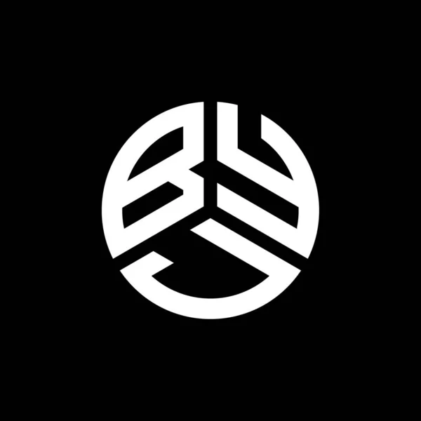 Σχεδιασμός Λογότυπου Γράμματος Byj Λευκό Φόντο Byj Δημιουργική Αρχικά Γράμμα — Διανυσματικό Αρχείο