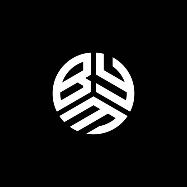 Bym Buchstabe Logo Design Auf Weißem Hintergrund Bym Kreative Initialen — Stockvektor