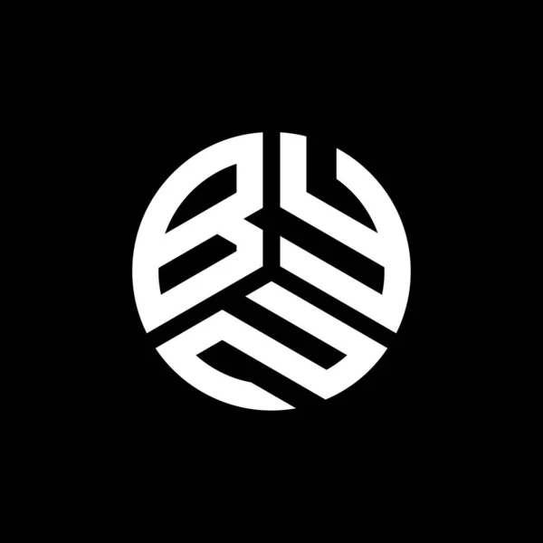 Byn Logo Ontwerp Witte Achtergrond Byn Creatieve Initialen Letter Logo — Stockvector