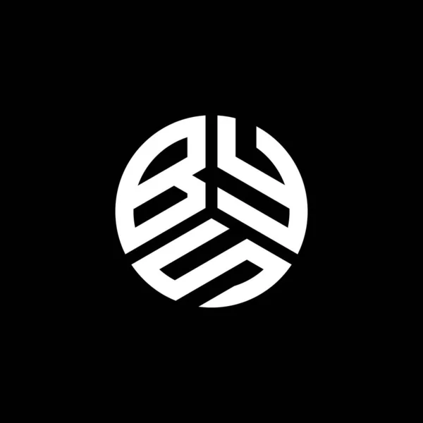 Design Logo Literei Bys Fundal Alb Bys Creativ Iniţiale Litera — Vector de stoc
