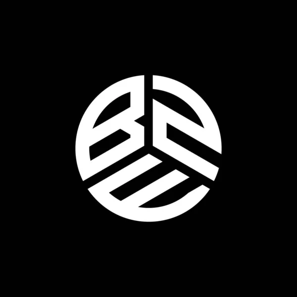 Bze Letter Logo Ontwerp Witte Achtergrond Bze Creatieve Initialen Letter — Stockvector