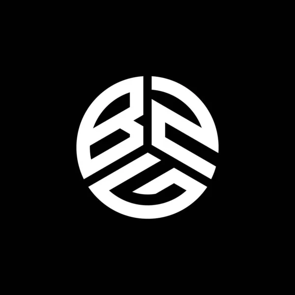 Bzg Logo Ontwerp Witte Achtergrond Bzg Creatieve Initialen Letter Logo — Stockvector