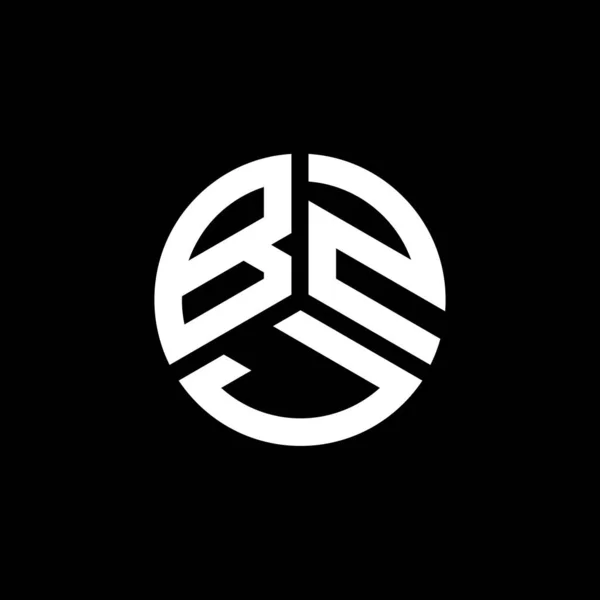 Projekt Logo Litery Bzj Białym Tle Bzj Twórcze Inicjały Koncepcja — Wektor stockowy