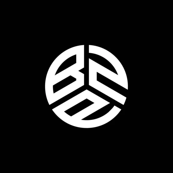Logo Della Lettera Bzp Sfondo Bianco Bzp Creativo Iniziali Lettera — Vettoriale Stock