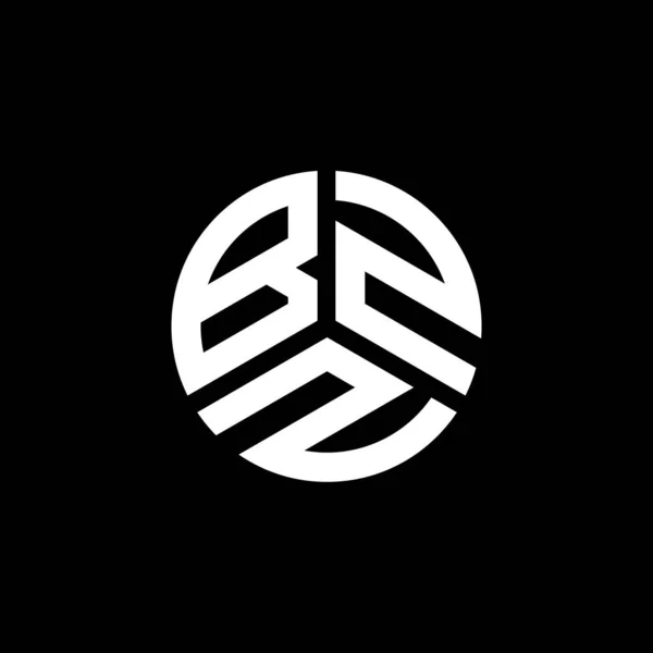 Beyaz Arkaplanda Bzz Harf Logosu Tasarımı Bzz Yaratıcı Harf Logosu — Stok Vektör
