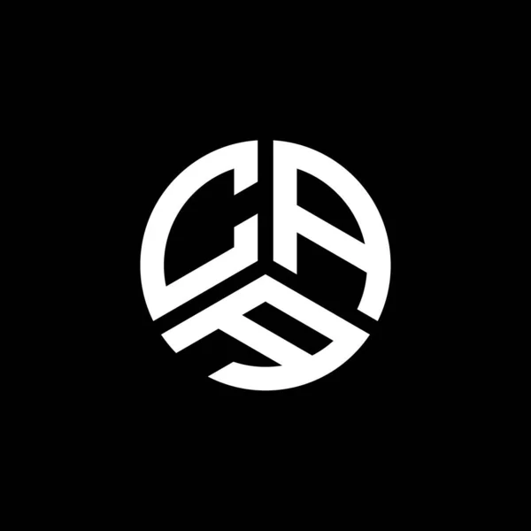 Diseño Del Logotipo Letra Caa Sobre Fondo Blanco Caa Iniciales — Vector de stock