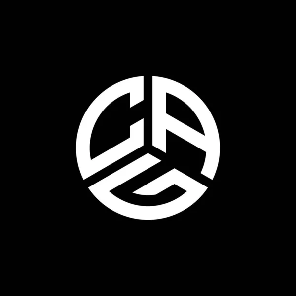 Beyaz Arkaplanda Cag Harfi Logo Tasarımı Cag Yaratıcı Harf Logosu — Stok Vektör