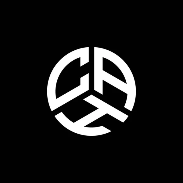 Cah Σχέδιο Λογότυπο Επιστολή Λευκό Φόντο Δημιουργικά Αρχικά Cah Έννοια — Διανυσματικό Αρχείο