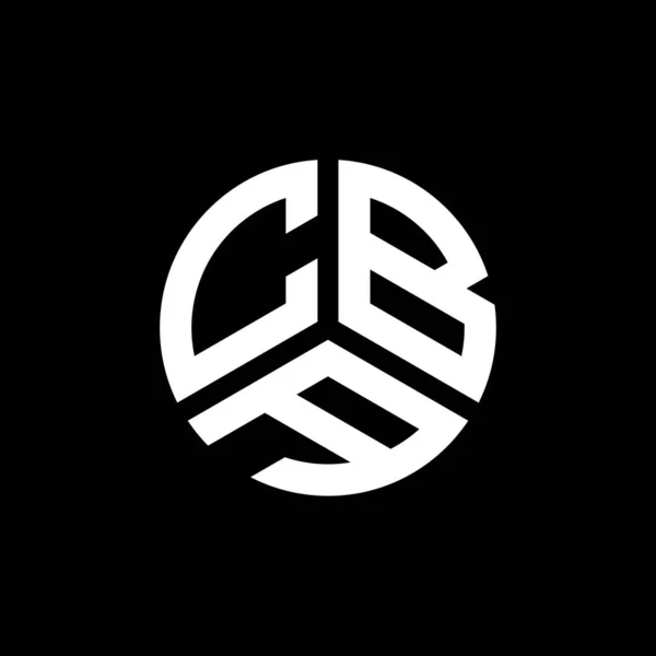 Diseño Del Logotipo Letra Cba Sobre Fondo Blanco Cba Iniciales — Vector de stock