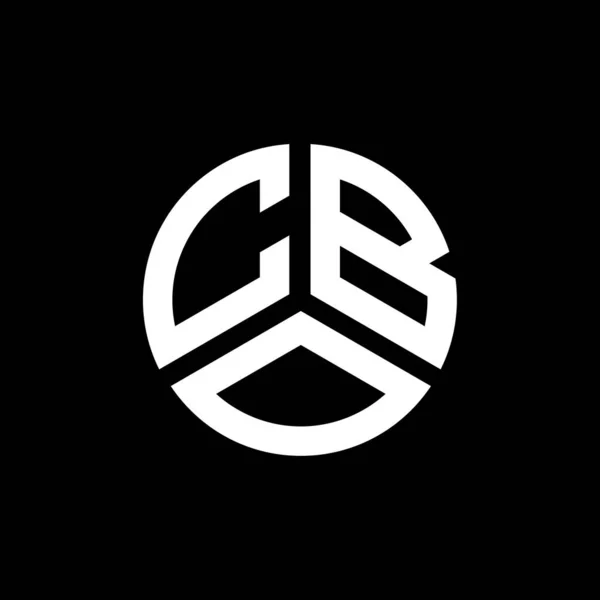 Diseño Del Logotipo Letra Cbo Sobre Fondo Blanco Cbo Iniciales — Vector de stock