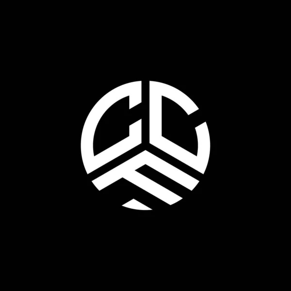 Diseño Del Logotipo Letra Ccf Sobre Fondo Blanco Ccf Iniciales — Archivo Imágenes Vectoriales