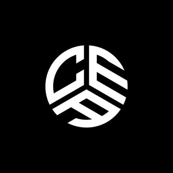 Logo Della Lettera Cea Sfondo Bianco Cea Creative Iniziali Lettera — Vettoriale Stock