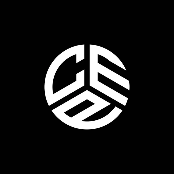 Cep Letter Logo Ontwerp Witte Achtergrond Cep Creatieve Initialen Letter — Stockvector
