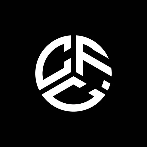 Design Logotipo Carta Cfc Fundo Branco Cfc Iniciais Criativas Conceito — Vetor de Stock