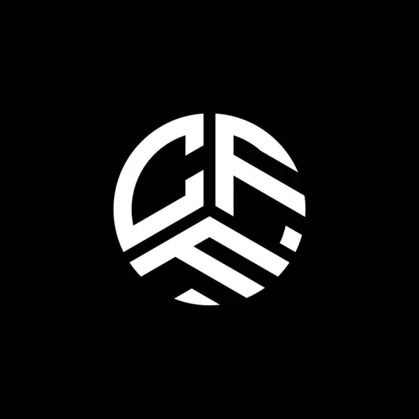 Diseño Del Logotipo Letra Cff Sobre Fondo Blanco Cff Iniciales — Archivo Imágenes Vectoriales